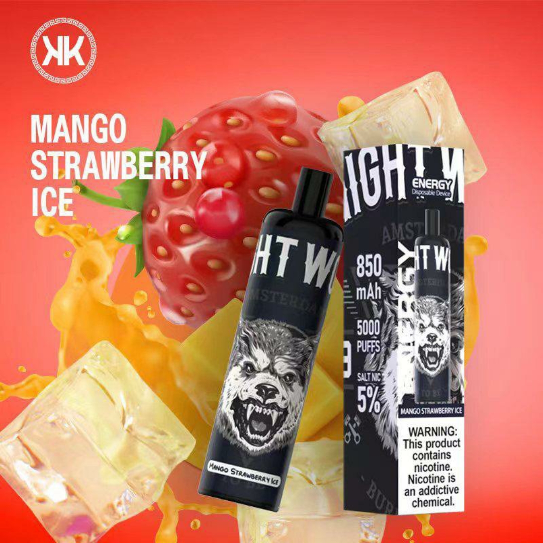 Energy disposable 5000 puffs - Mango Strawberry Ice