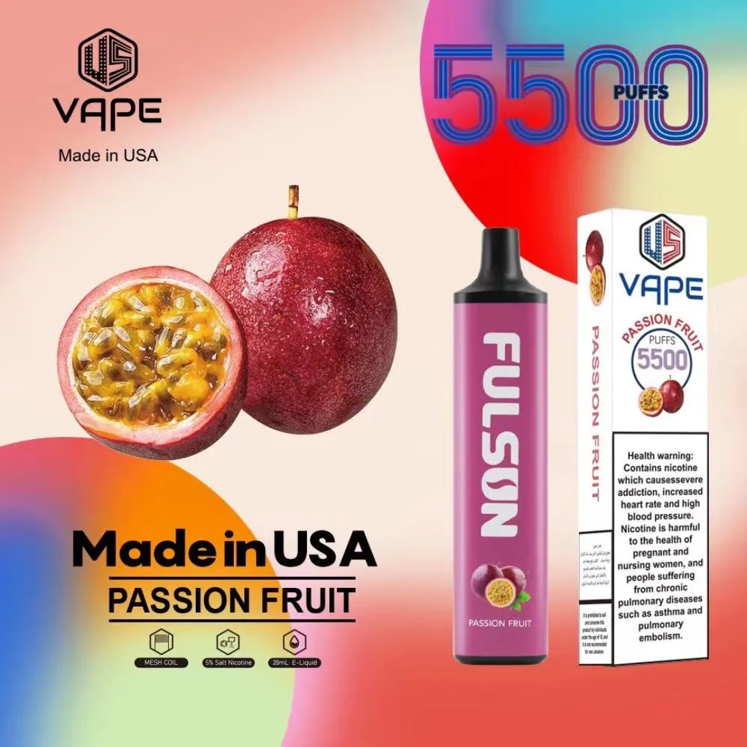 US vape disposable 5500 Passion Fruit