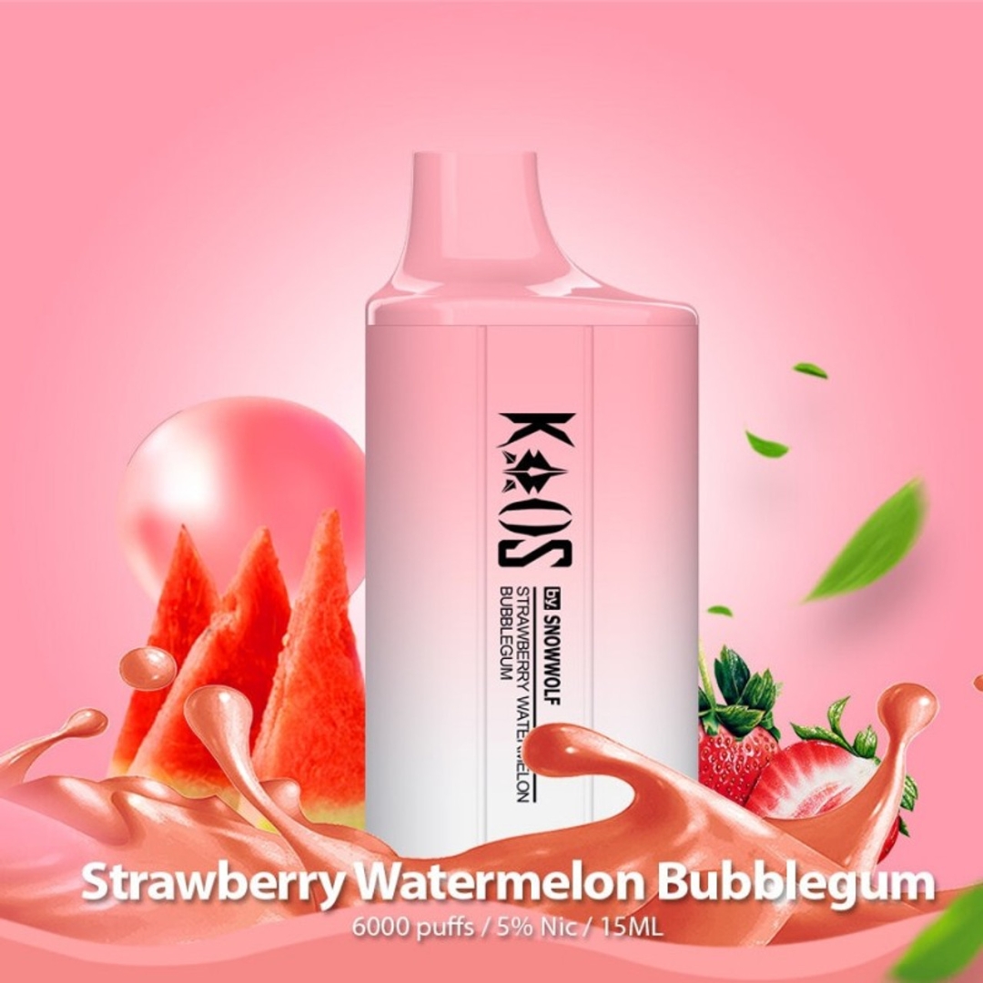 Snowwolf Kaos 6000 puffs - Strawberry Watermelon Bubblegum