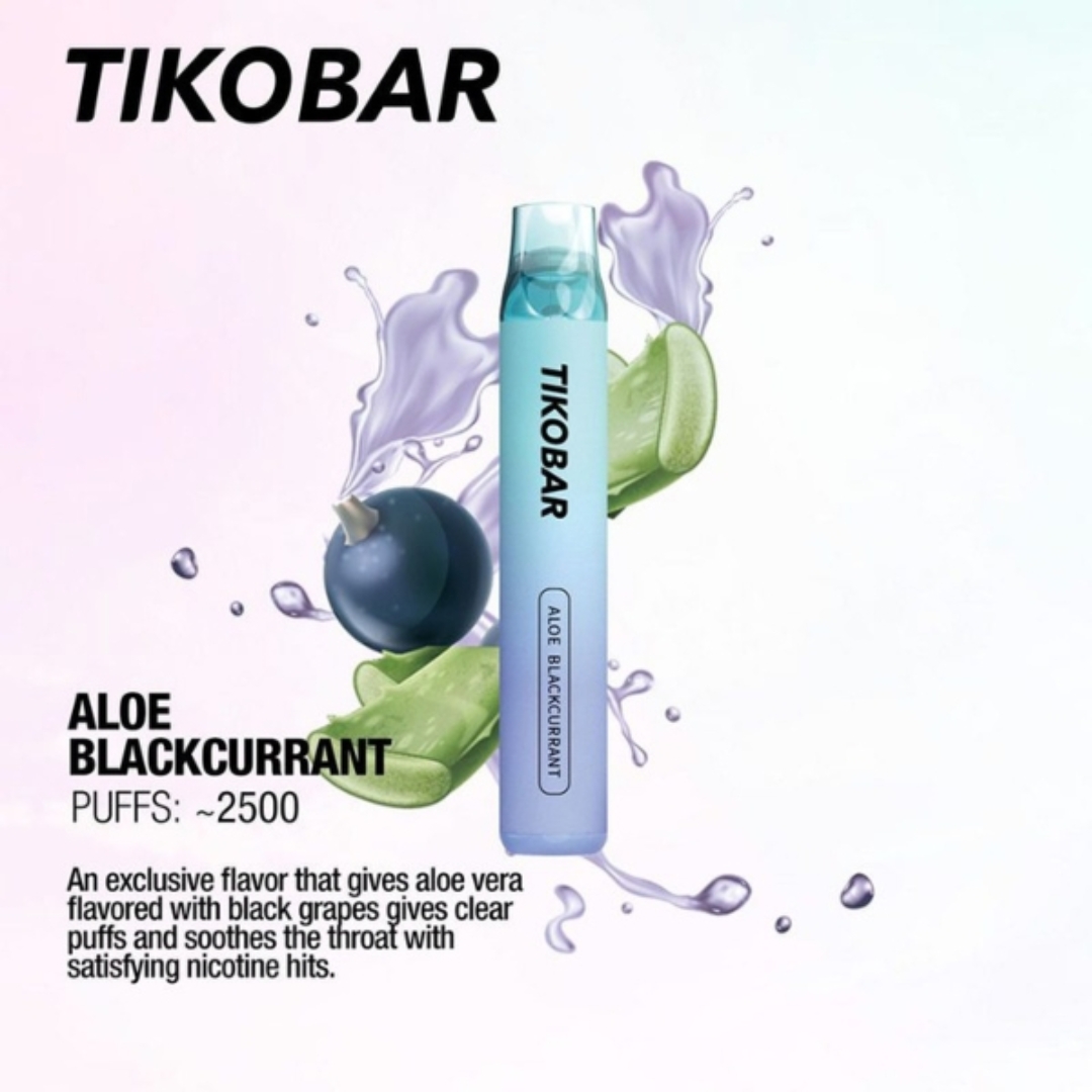 Tikobar disposable 2500 puffs - Aloe Blackcurrant
