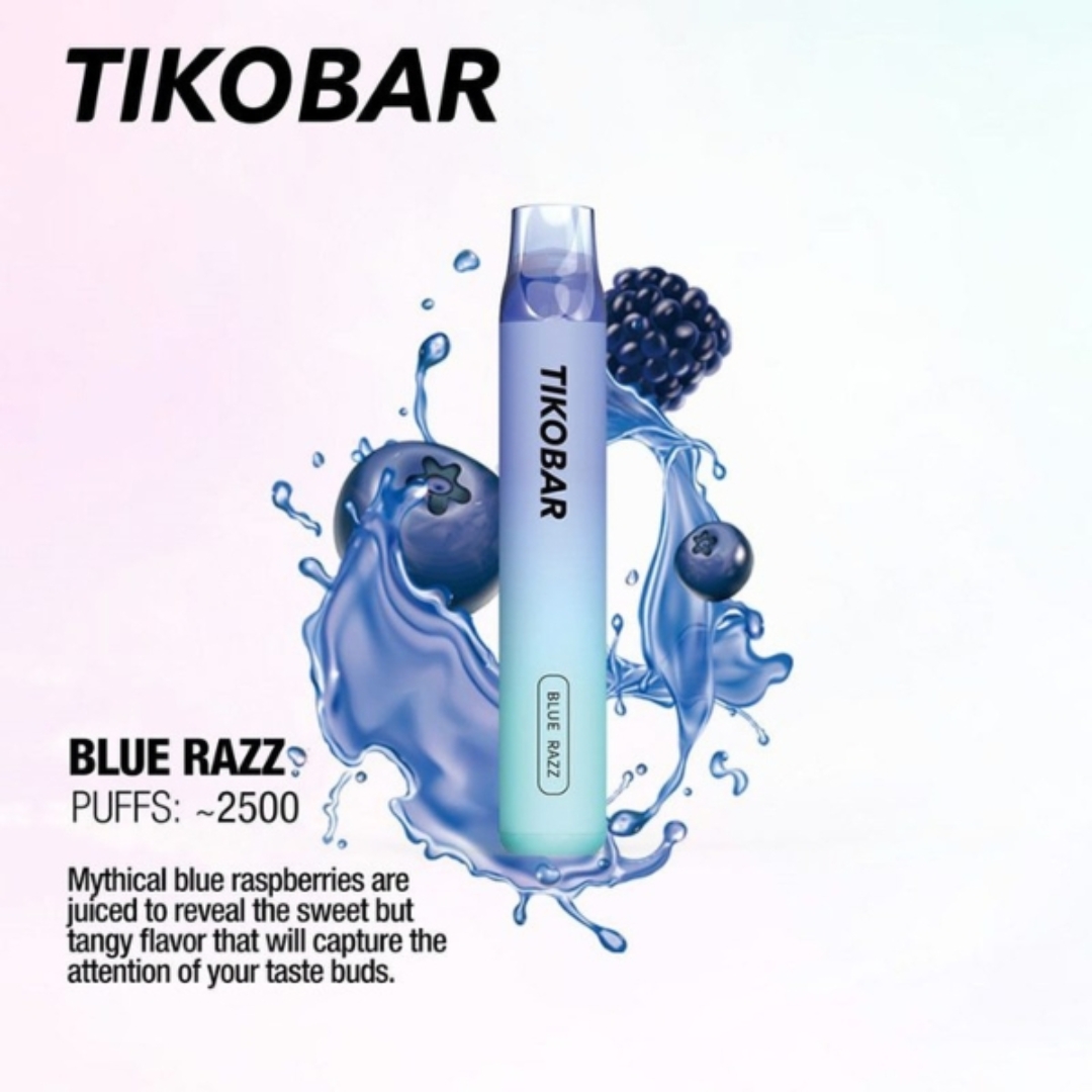 Tikobar disposable 2500 puffs - Blue Razz