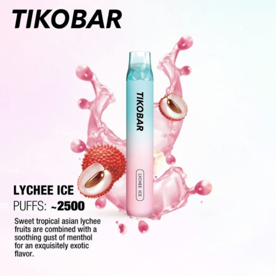 Tikobar disposable 2500 puffs - Lychee Ice