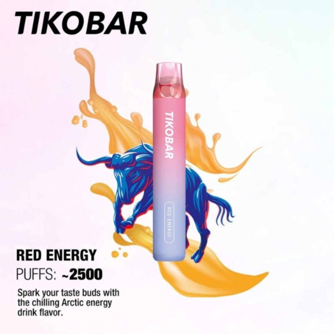 Tikobar disposable 2500 puffs - Red Energy