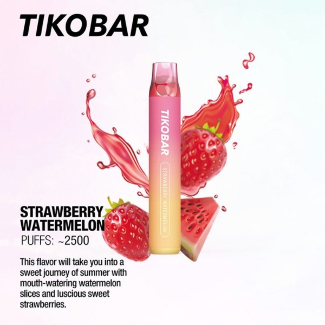 Tikobar disposable 2500 puffs - Strawberry Watermelon