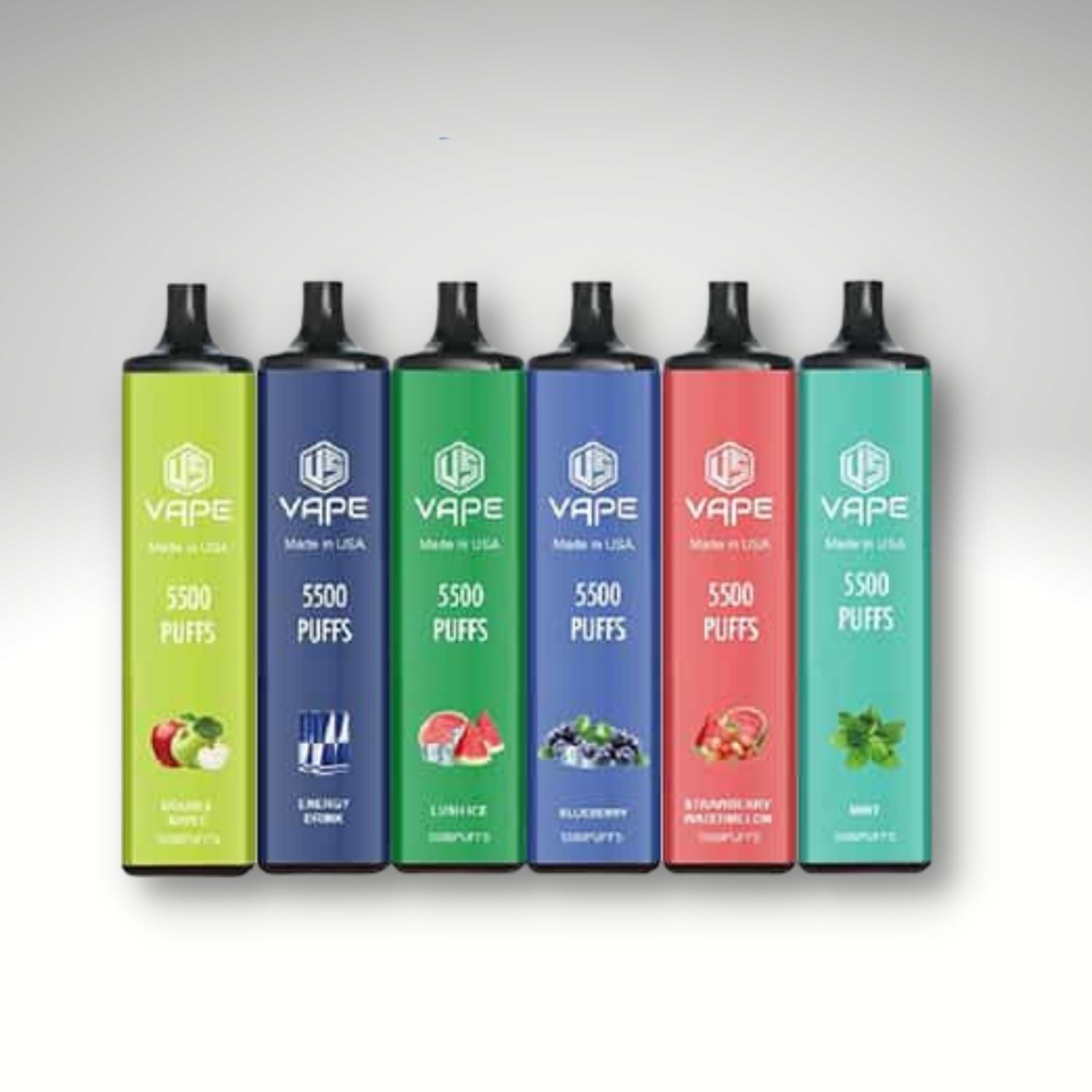 US vape disposable 5500 puffs