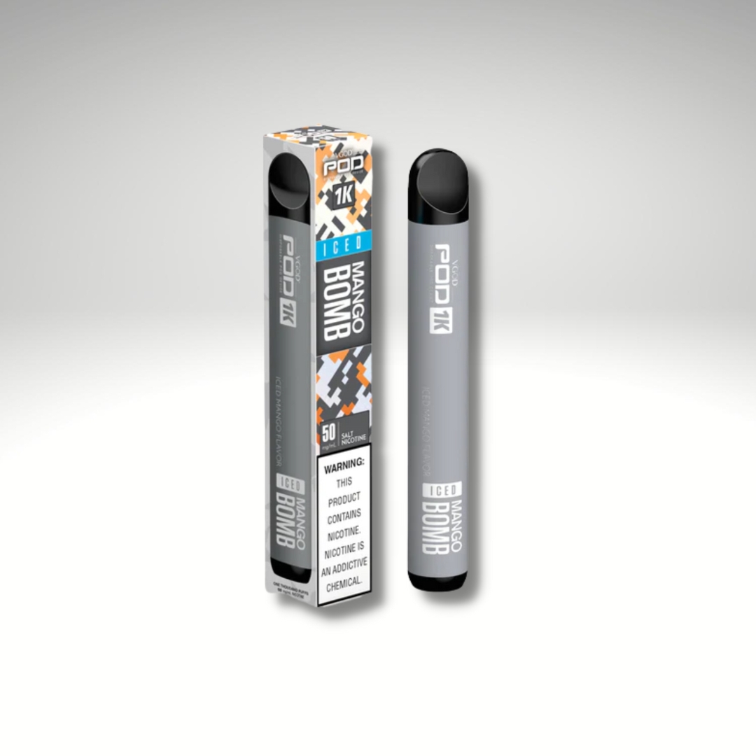 VGOD pod 1000 puffs - Iced Mango Bomb