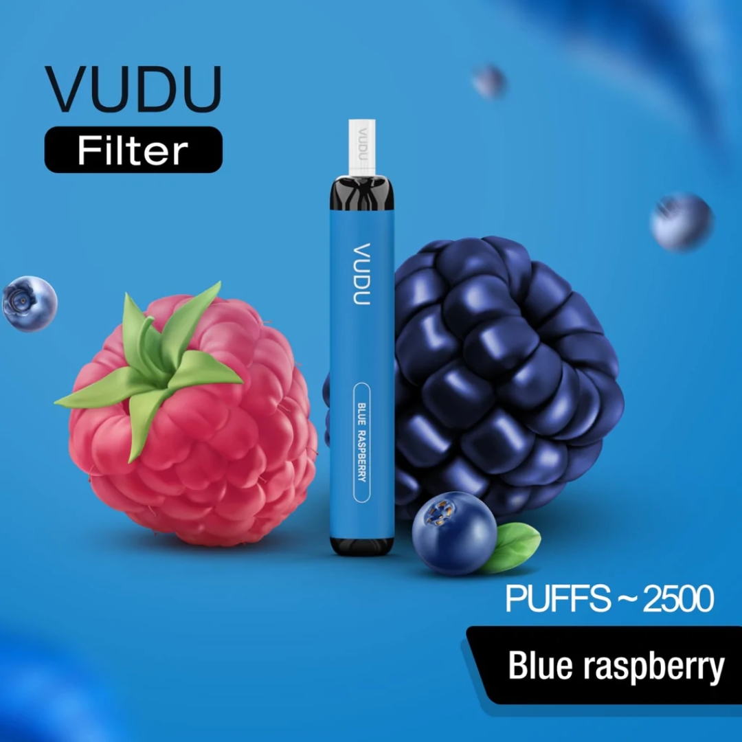 VUDU Filter 2500 Disposable Puffs - Blue Raspberry