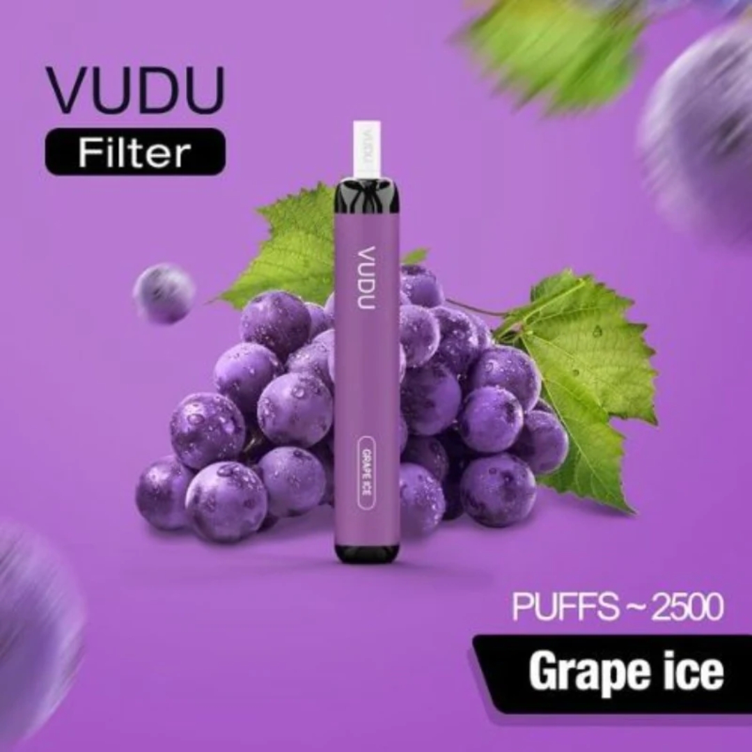 VUDU Filter 2500 Disposable Puffs - Grape Ice