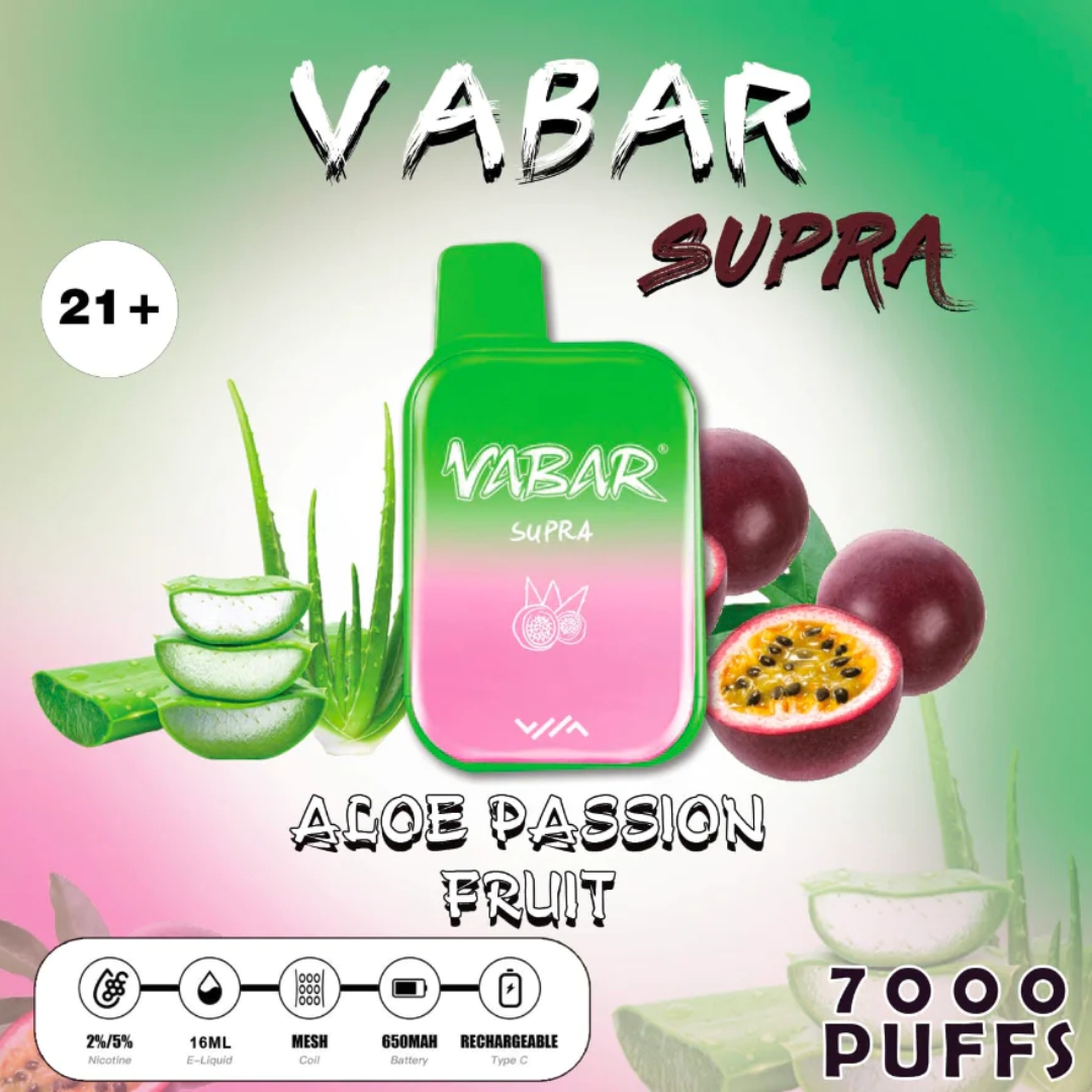 Vabar supra disposable vape 7000 - ALOE PASSION