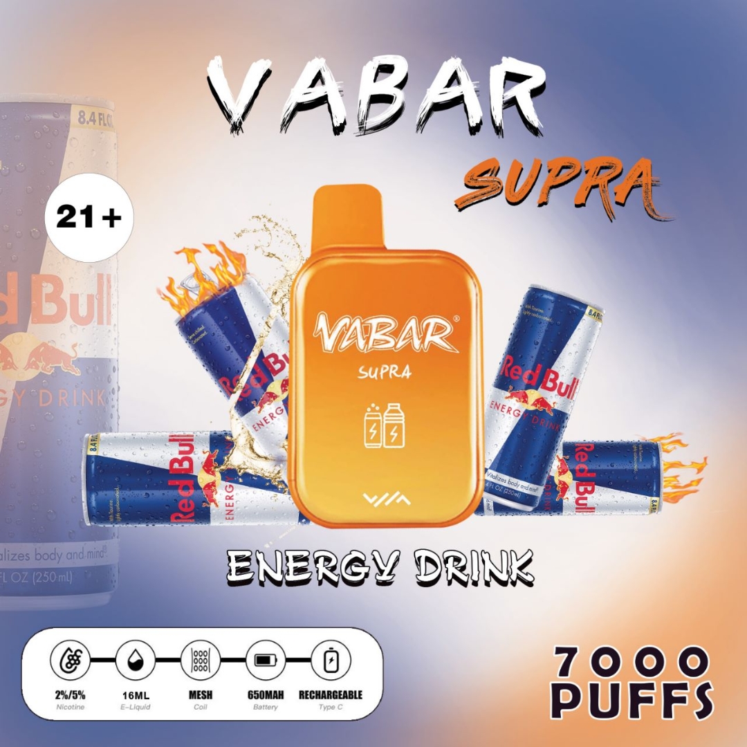 Vabar supra disposable vape 7000 - ENERGY DRINK