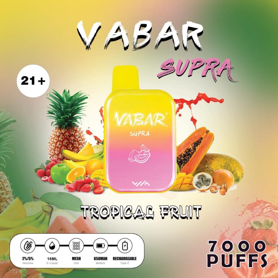 Vabar supra disposable vape 7000 - TROPICAL FRUITS