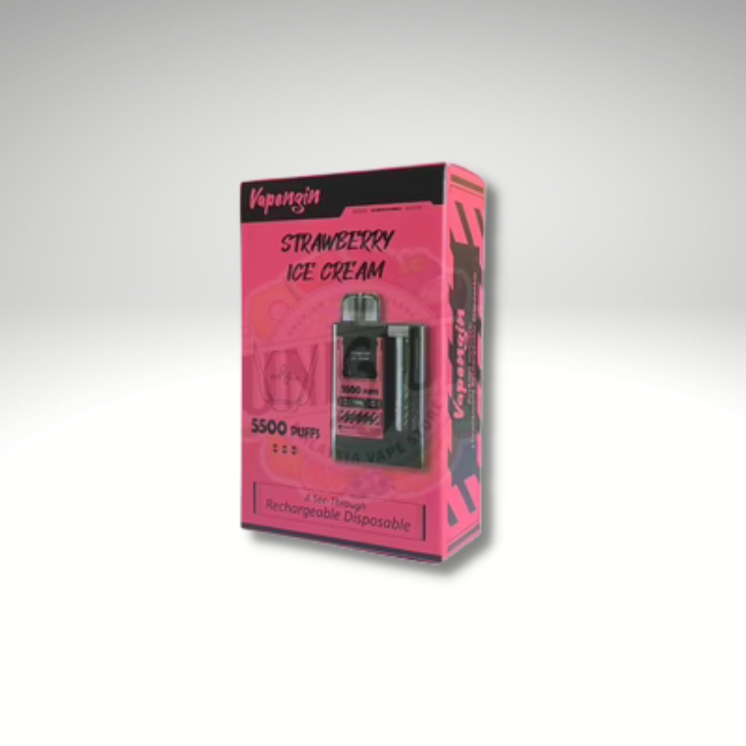 Vapengin disposable vape 5500 - Strawberry Ice Cream