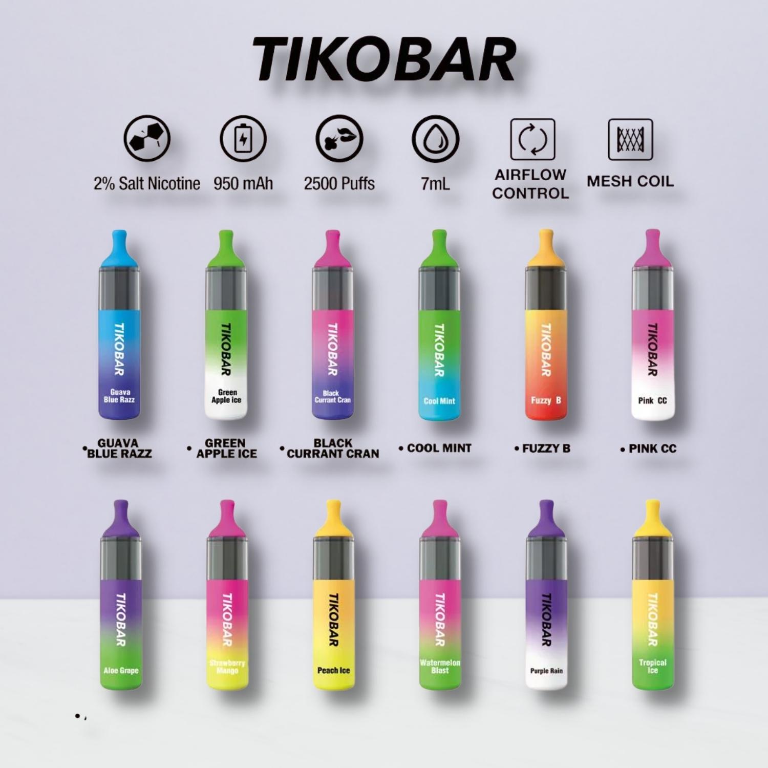 Tikobar disposable 2500 puffs