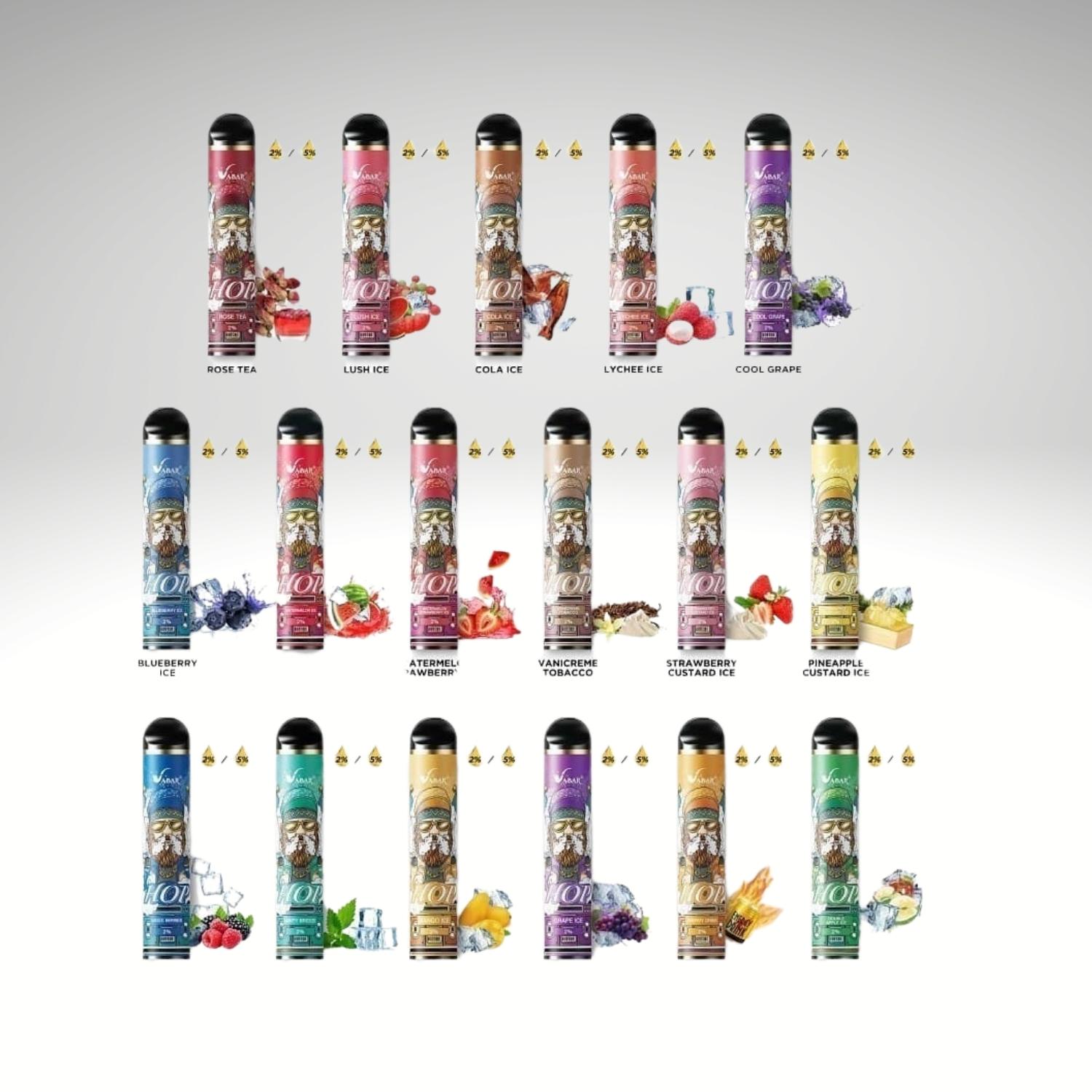Vabar 2000 puffs disposable